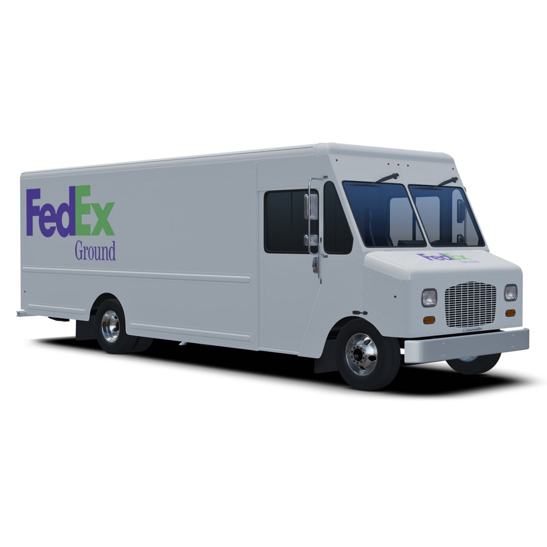 Fedex Ground Delivery Step Van Model - TurboSquid 1410368