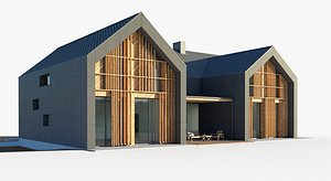 3D villa house xl model