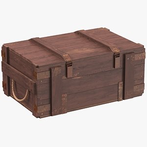 Wooden Crate 02 3D model