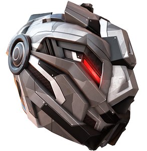 3d model sci fi helmet