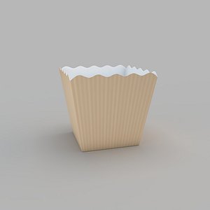 3D popcorn tub 2 model