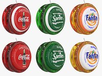 Yo-yo Coca Cola Fanta Sprite Toy collection