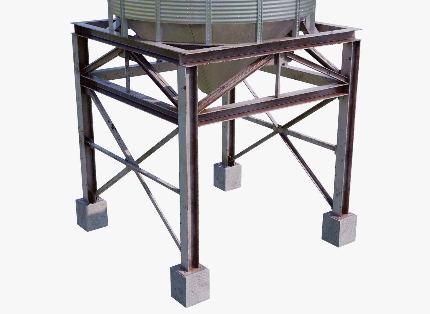 3D Grain Hopper Model TurboSquid 2083507