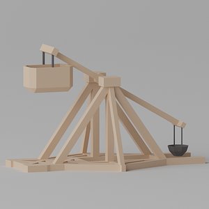 Medieval Wooden Trebuchet