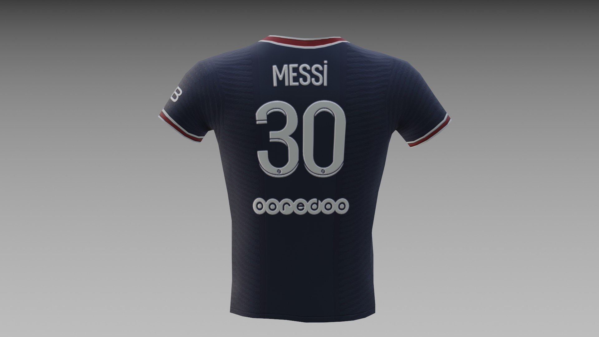 3D Messi PSG 30 - T Shirt Low Poly Model - TurboSquid 1775820