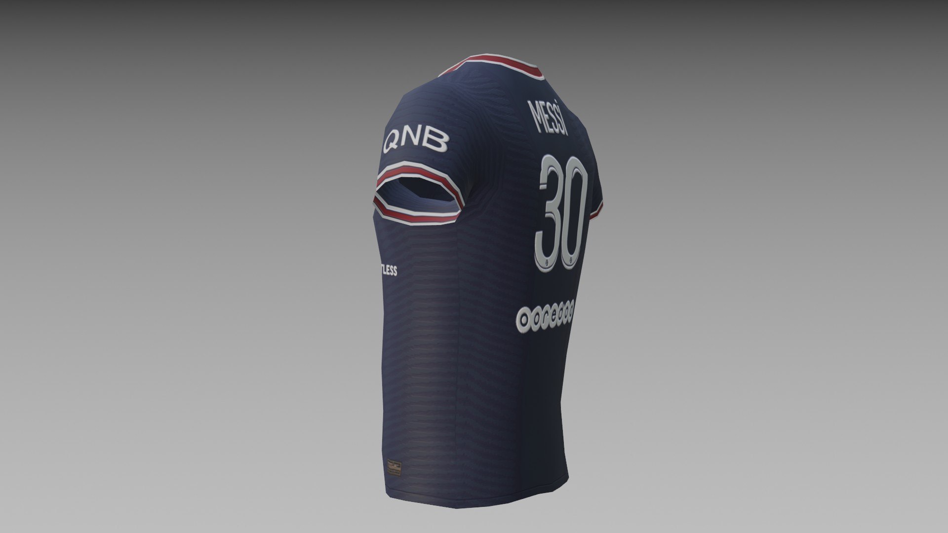 3D Messi PSG 30 - T Shirt Low Poly Model - TurboSquid 1775820