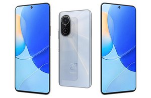 Huawei Nova 9 SE White Low Poly 3D model