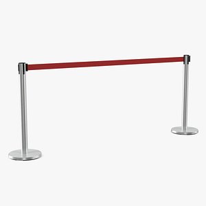 Stanchion Belt Barriers Red
