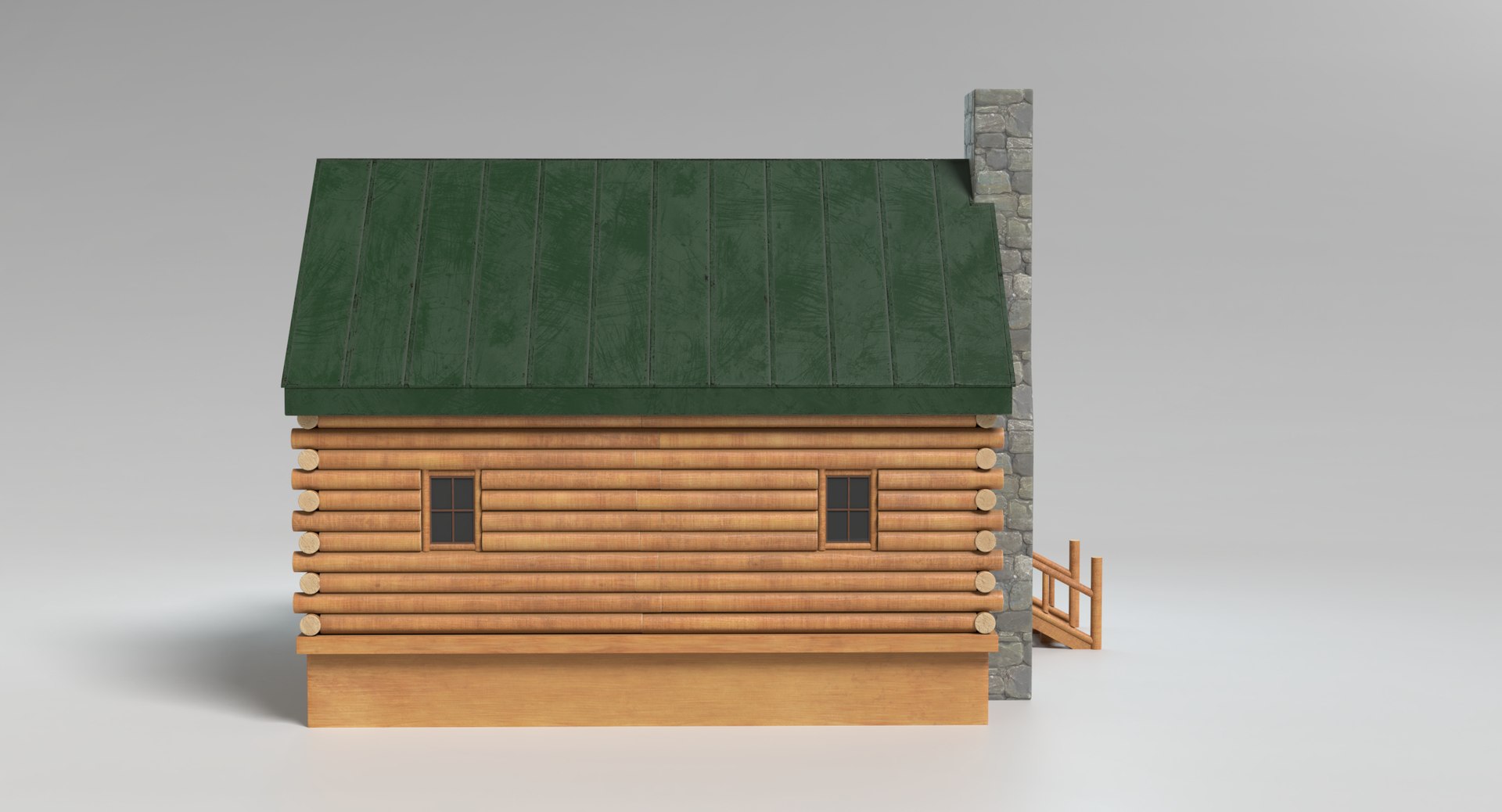 Log Cabin 3D Model - TurboSquid 1306070