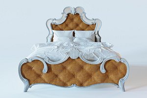 3D king bed model