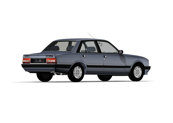 French car peugeot 505 model - TurboSquid 1573606