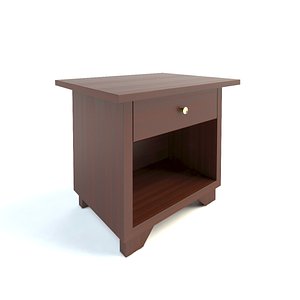 max wooden bedside table