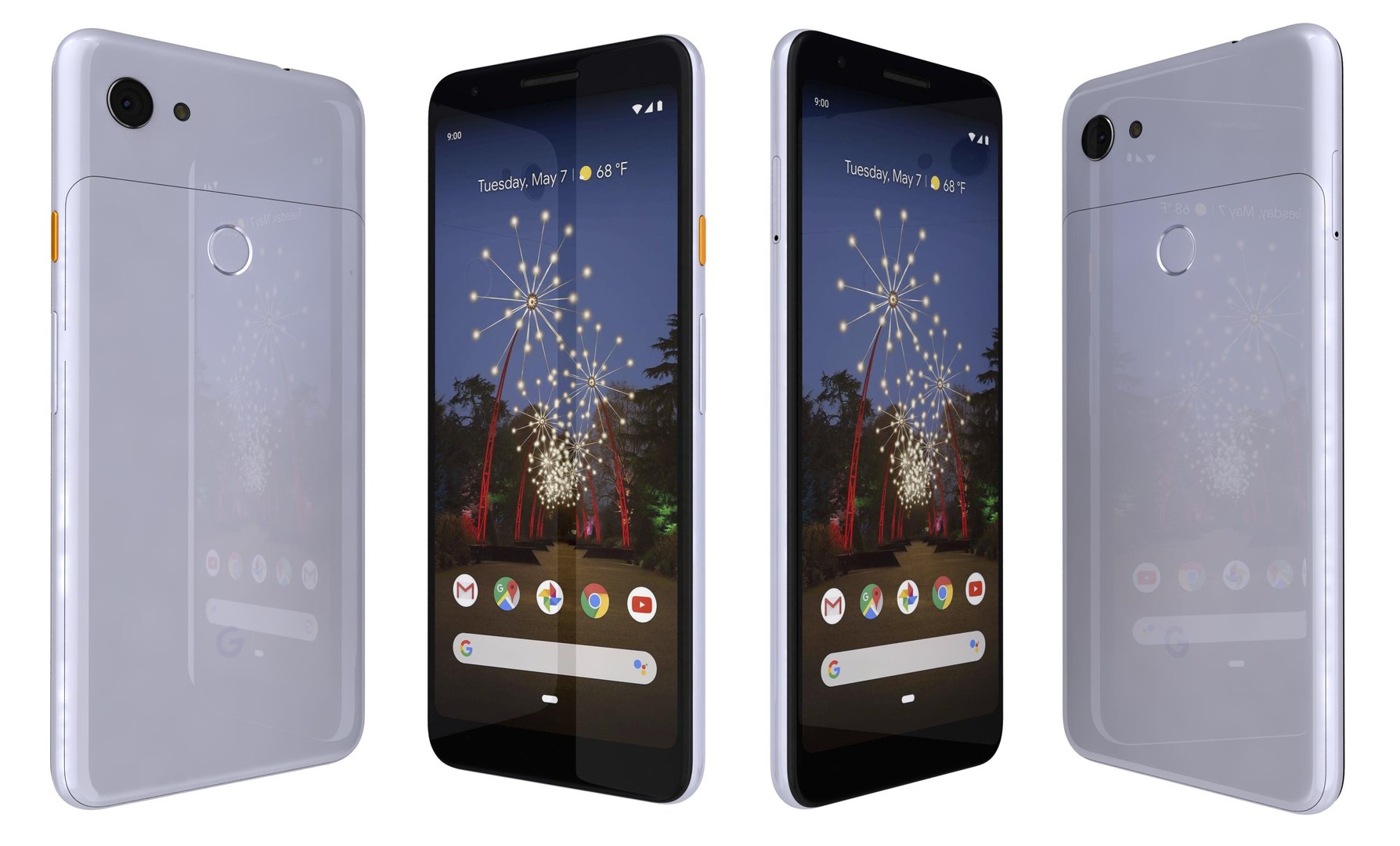 Google pixel 3a colors 3D model - TurboSquid 1407994
