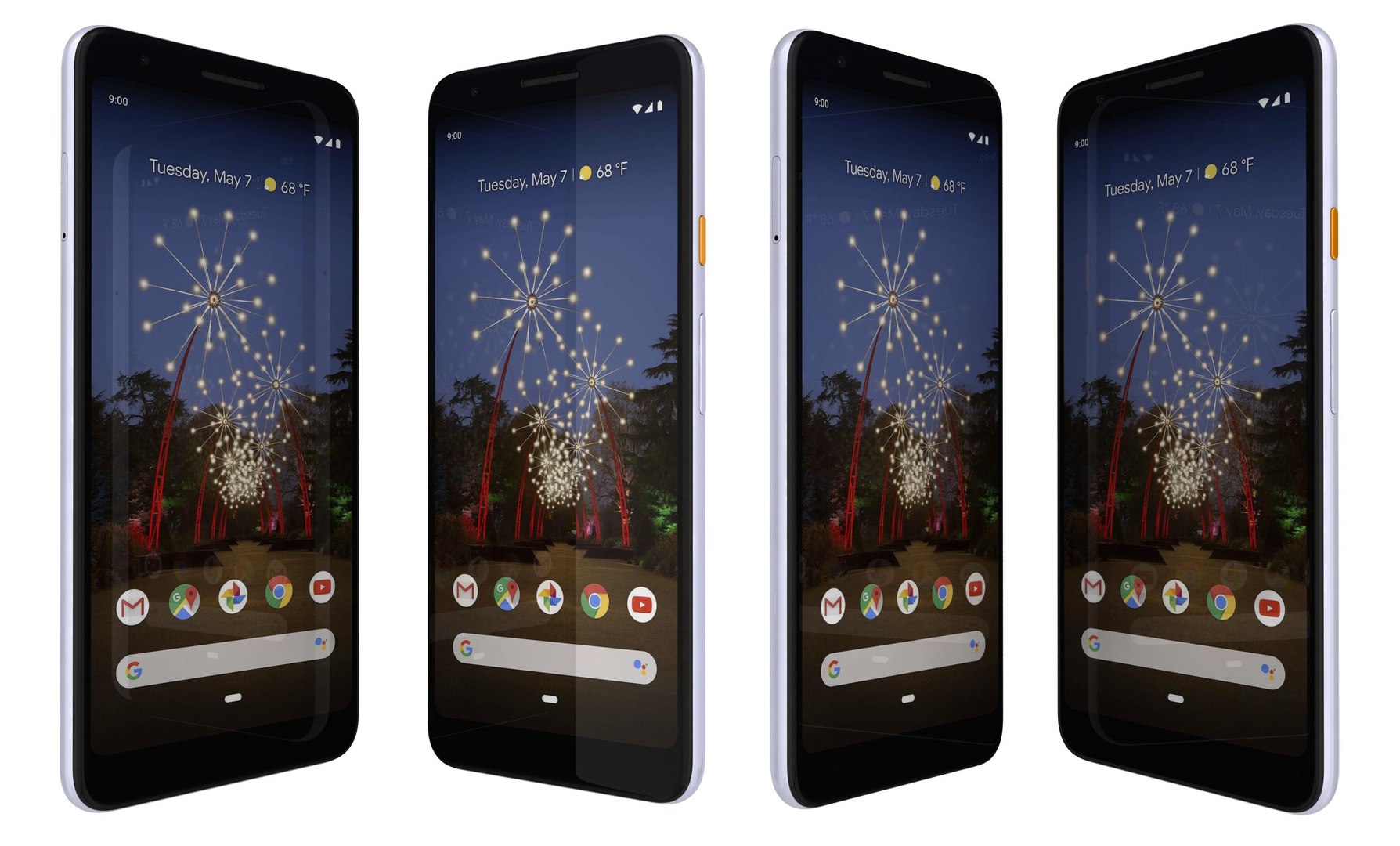 Google pixel 3a colors 3D model - TurboSquid 1407994