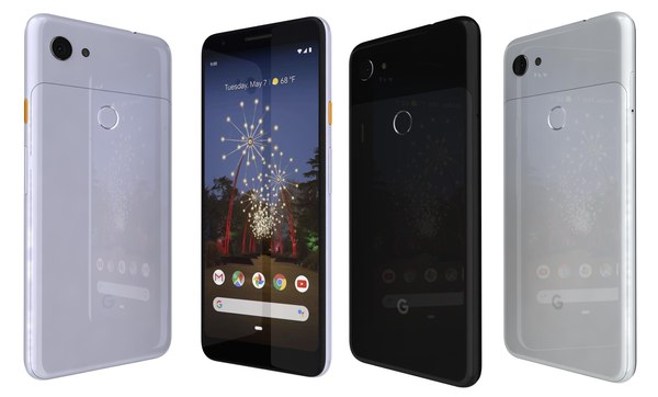 google pixel 3a colors 3D model