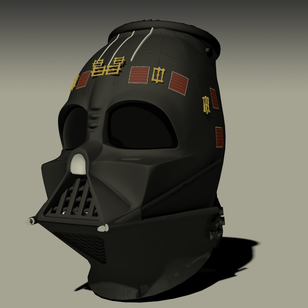 Darth Vaders Mask Helmet 3d Max