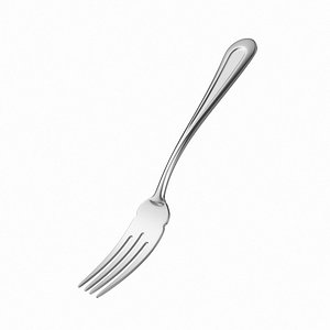 classic cutlery fish fork 3D model