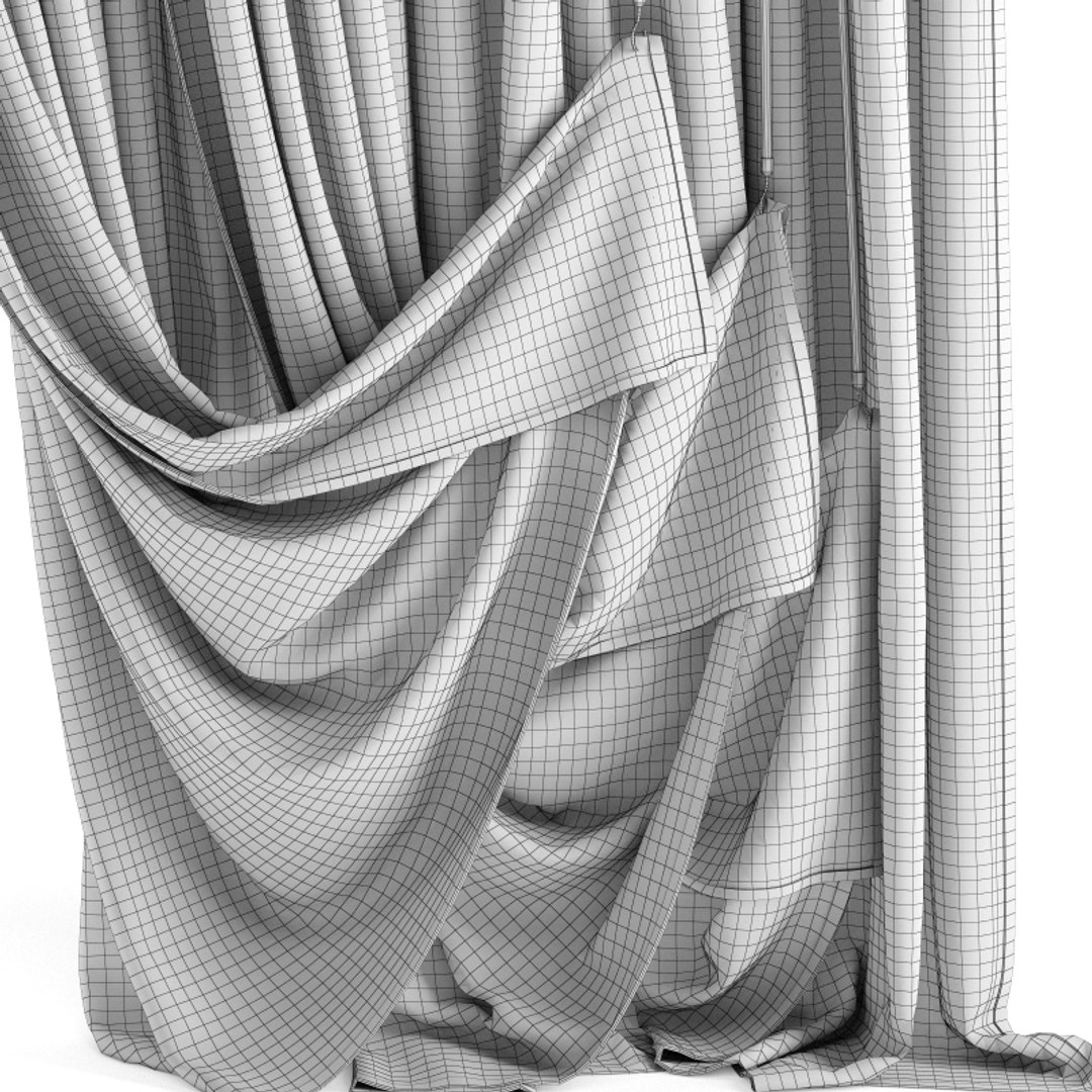 Contemporary Curtain Model - TurboSquid 1435992