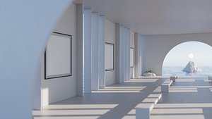 3D Art Gallery 03 - Baked - Metaverse