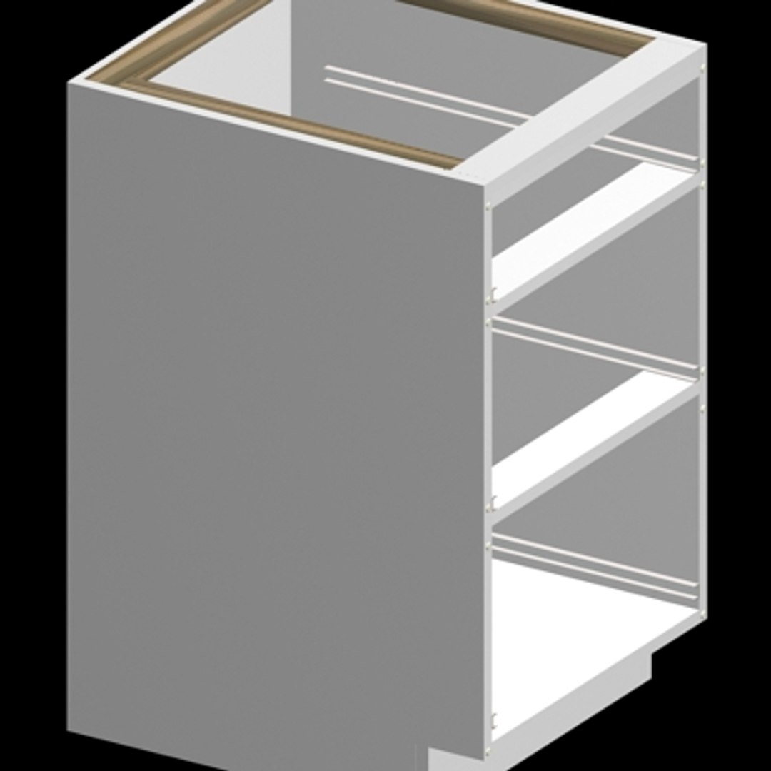 3ds Inch 3-drawer Kitchen Cabinet