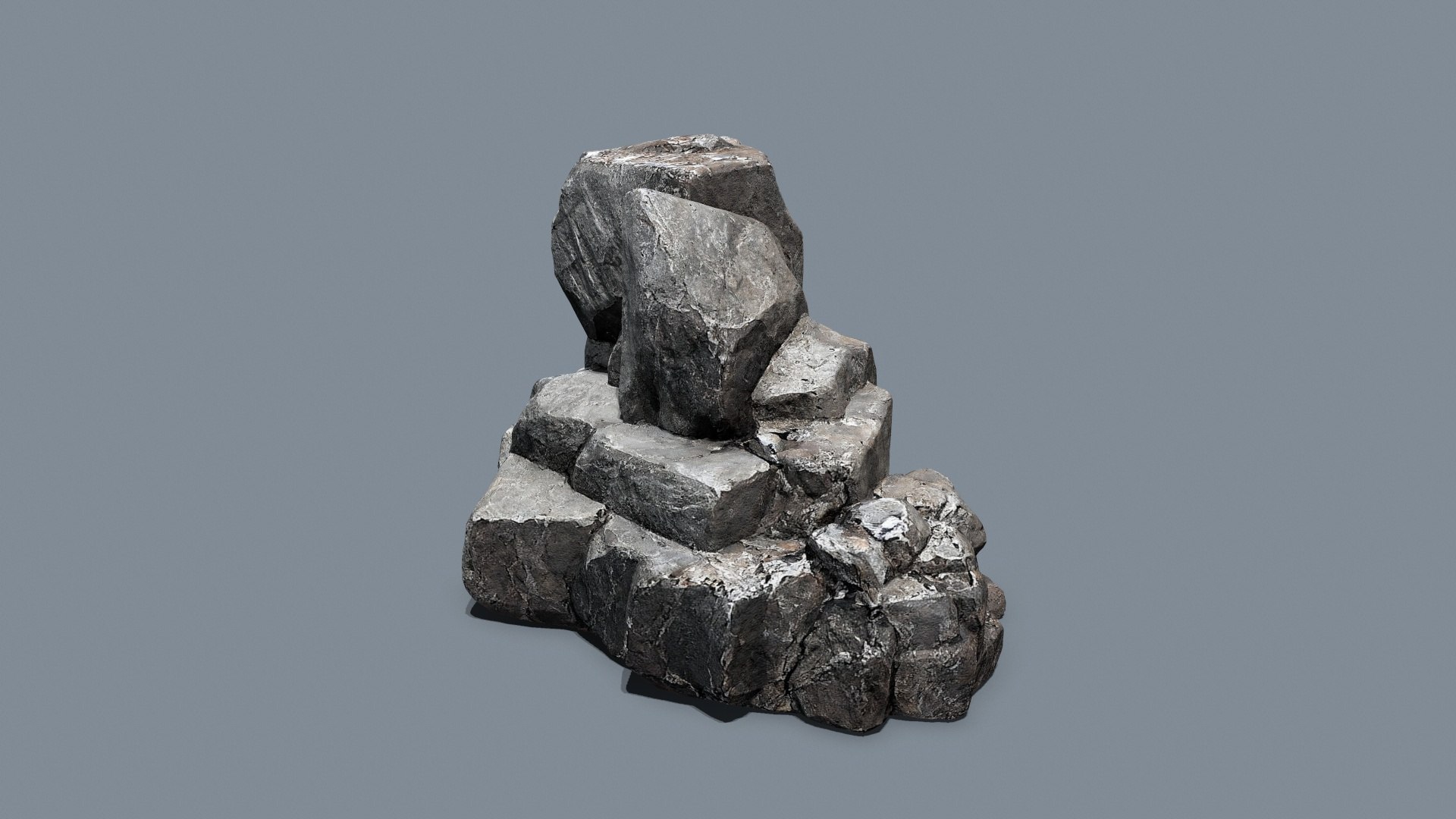 3D Cliff Rocks Model - TurboSquid 2203735
