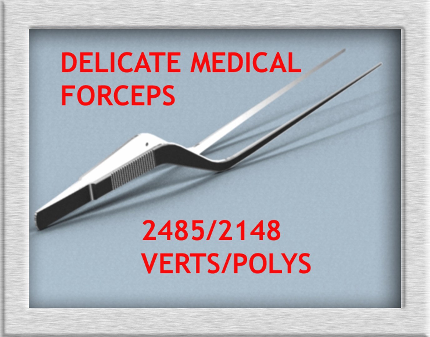 scientific forceps 3d model