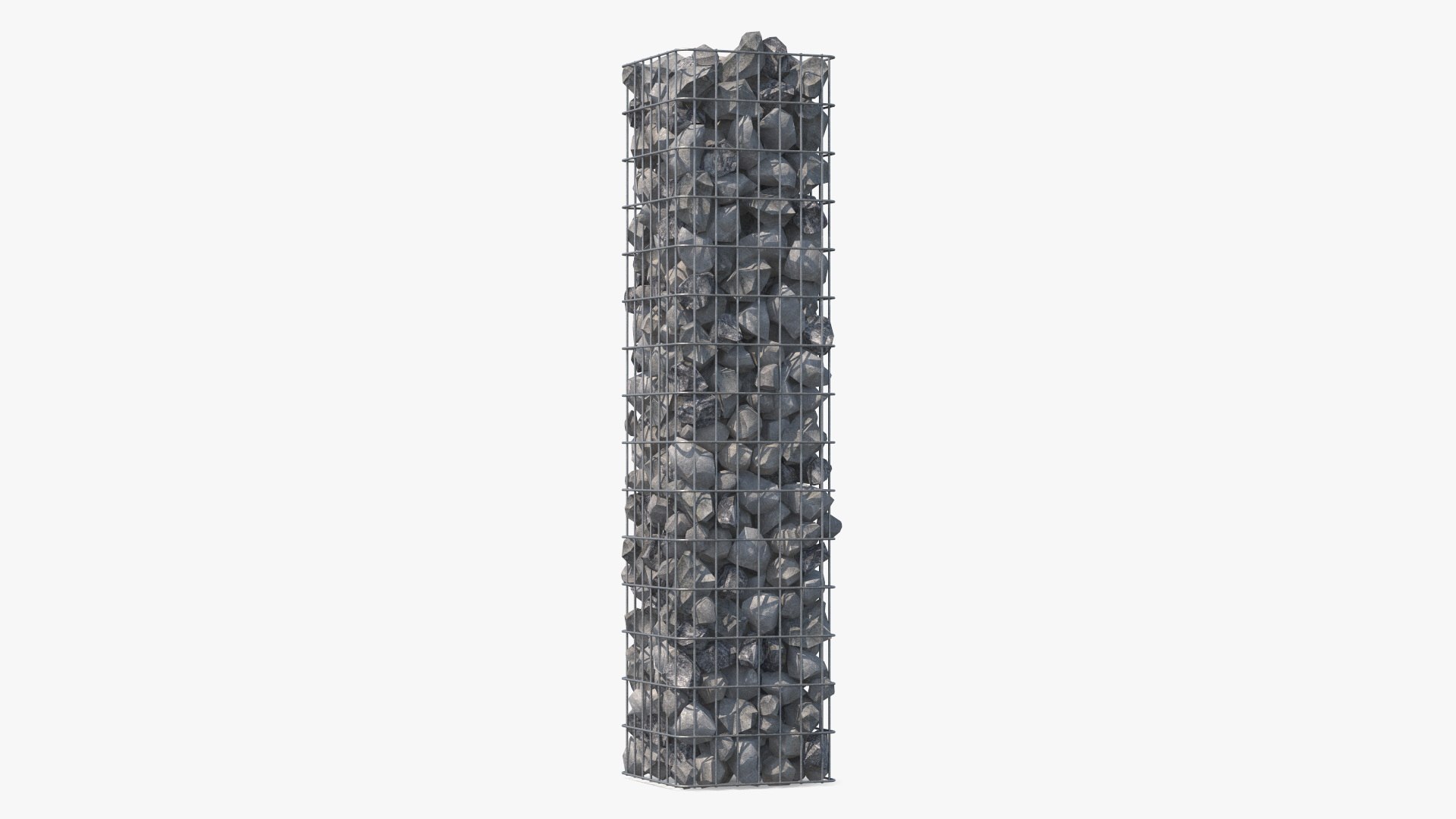 Gabion Column 3D model preview