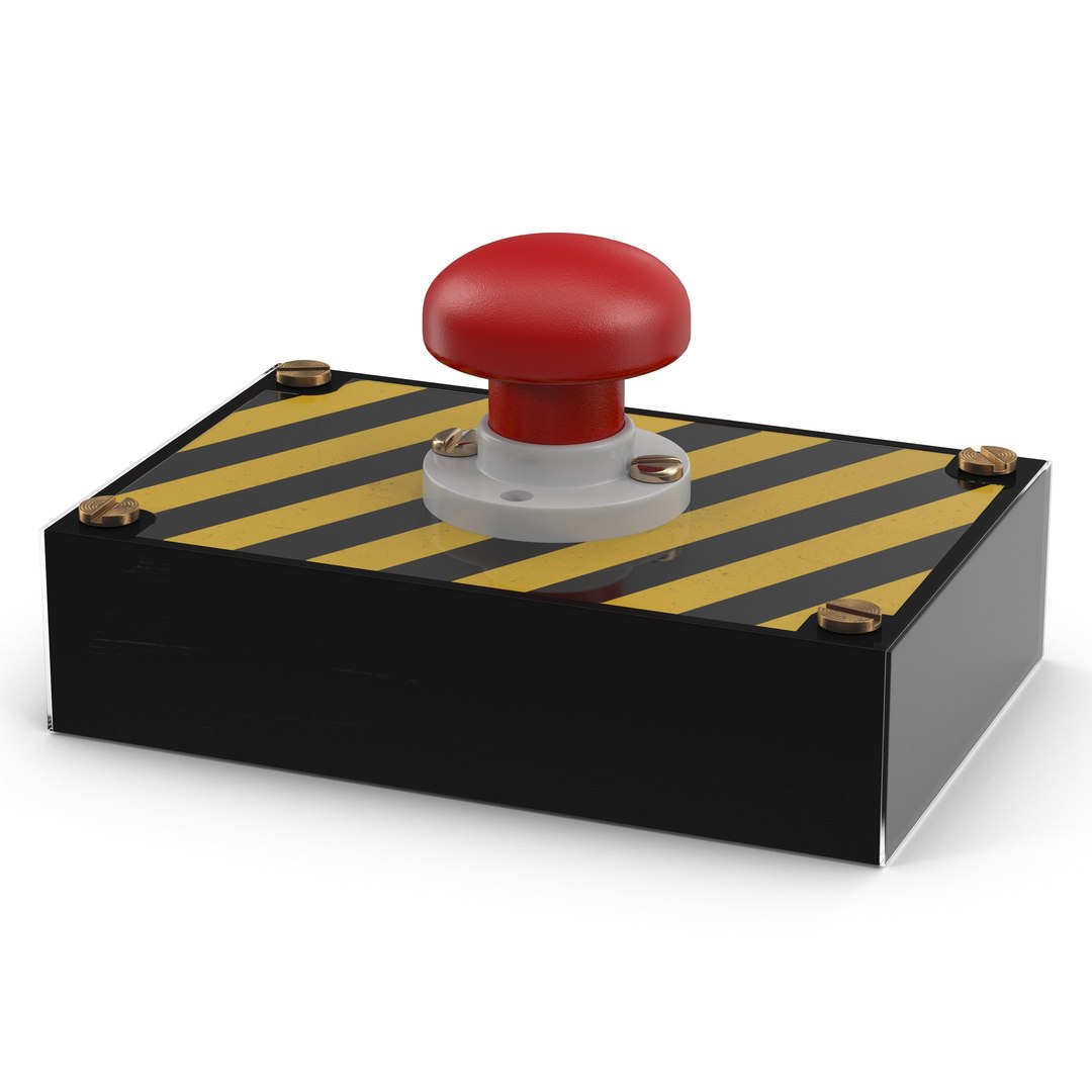 Panic Button 3D model preview