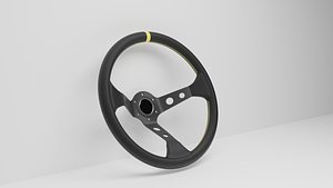 race steering wheel 3D model