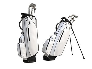 3D model Golf Bag Vessel Player IV Pro White