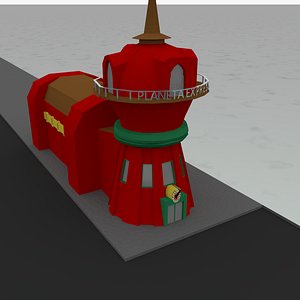 3D model planeta express