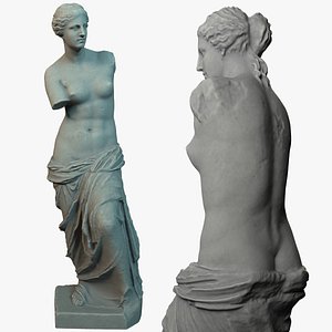 Greek sculpture venus de milo satue woman 3D model