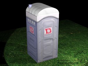 portaloo toilet 3d model