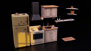 3D Stylized Interior Assets Pack