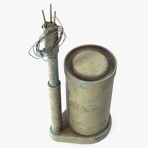 World War II M2 Anti Personnel Mine with Detonator and Wires Yellow