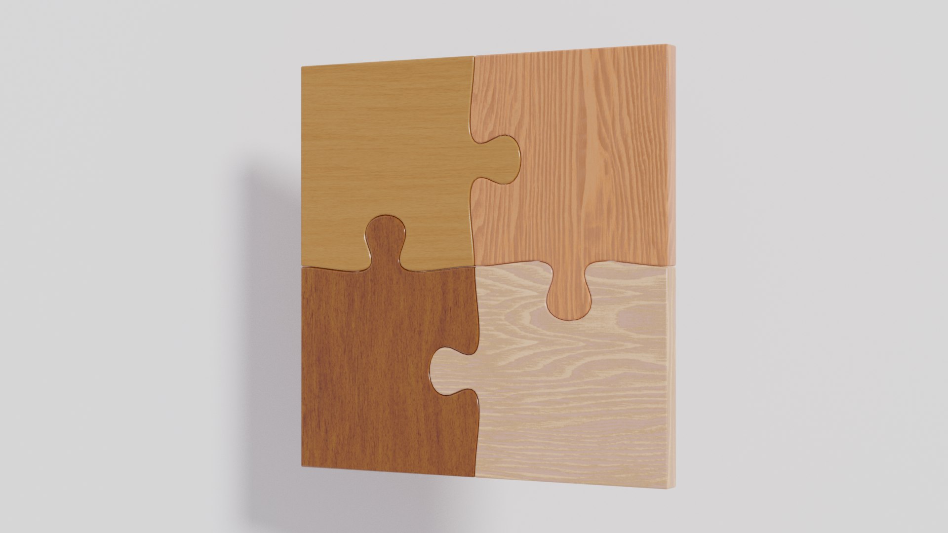 Wooden Jigsaw Puzzle 3D Model - TurboSquid 1756424