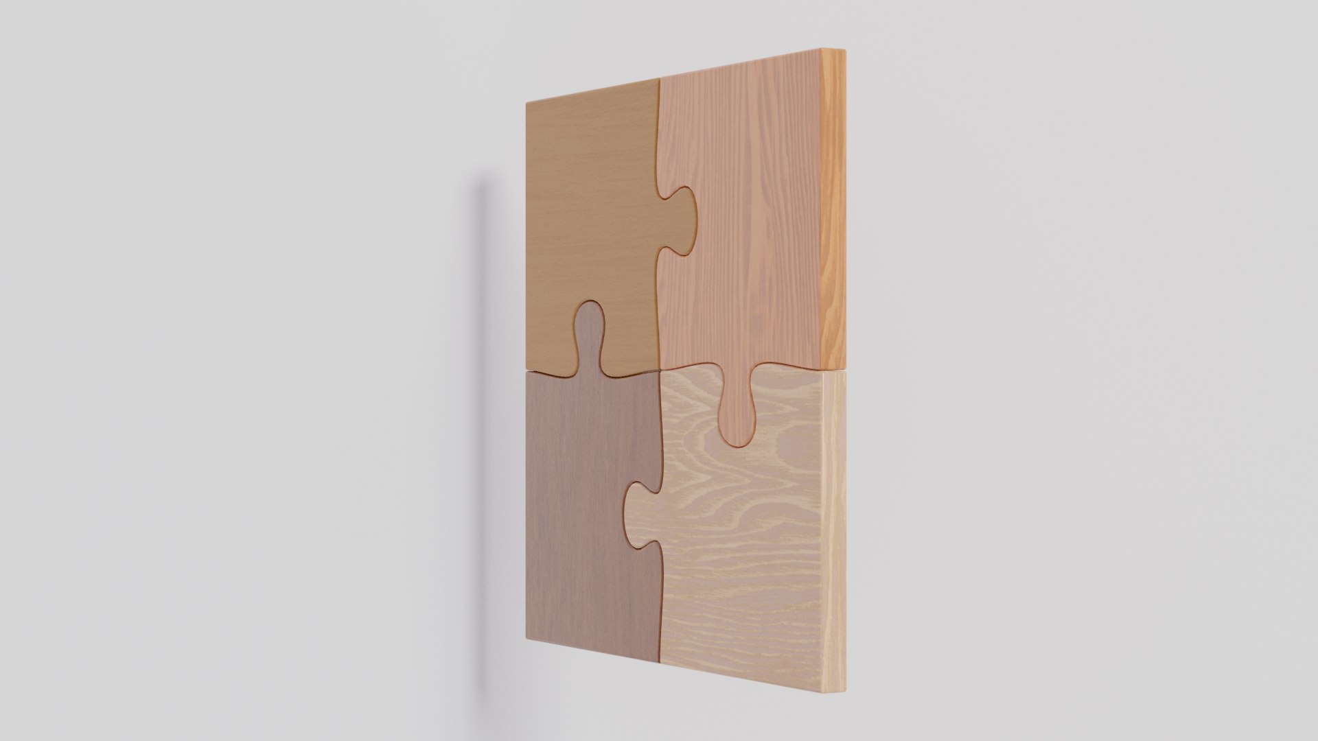 Wooden Jigsaw Puzzle 3D Model - TurboSquid 1756424