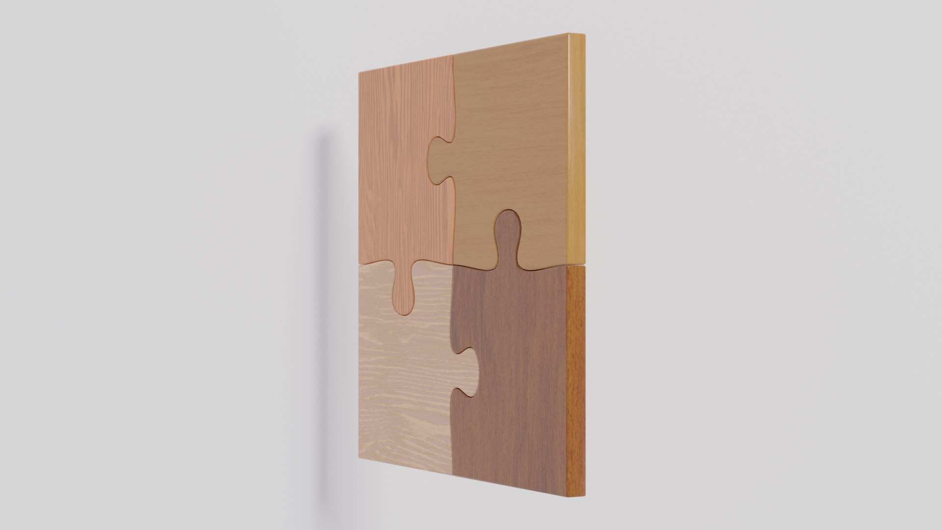 Wooden Jigsaw Puzzle 3D Model - TurboSquid 1756424