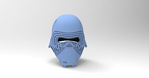 3D Star Wars Kylo Ren Helmet for 3dprint model