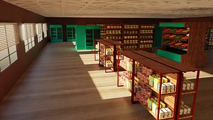 Supermarket interior