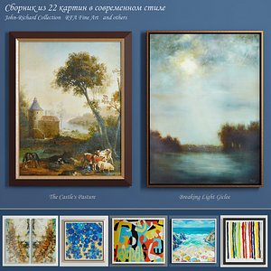 The collection of contemporary paintings set-8