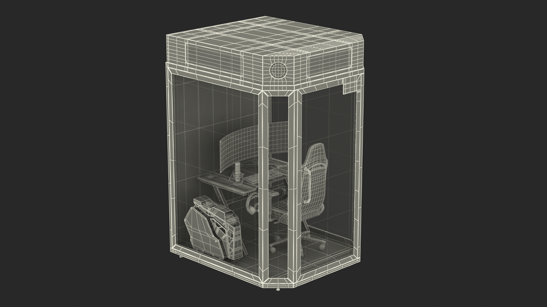 3D Personal Streaming Booth - TurboSquid 2387139