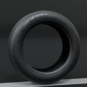 3D Good Year Lowpoly Tire 03