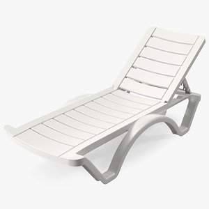 3D Aqua Pool Chaise Lounge model