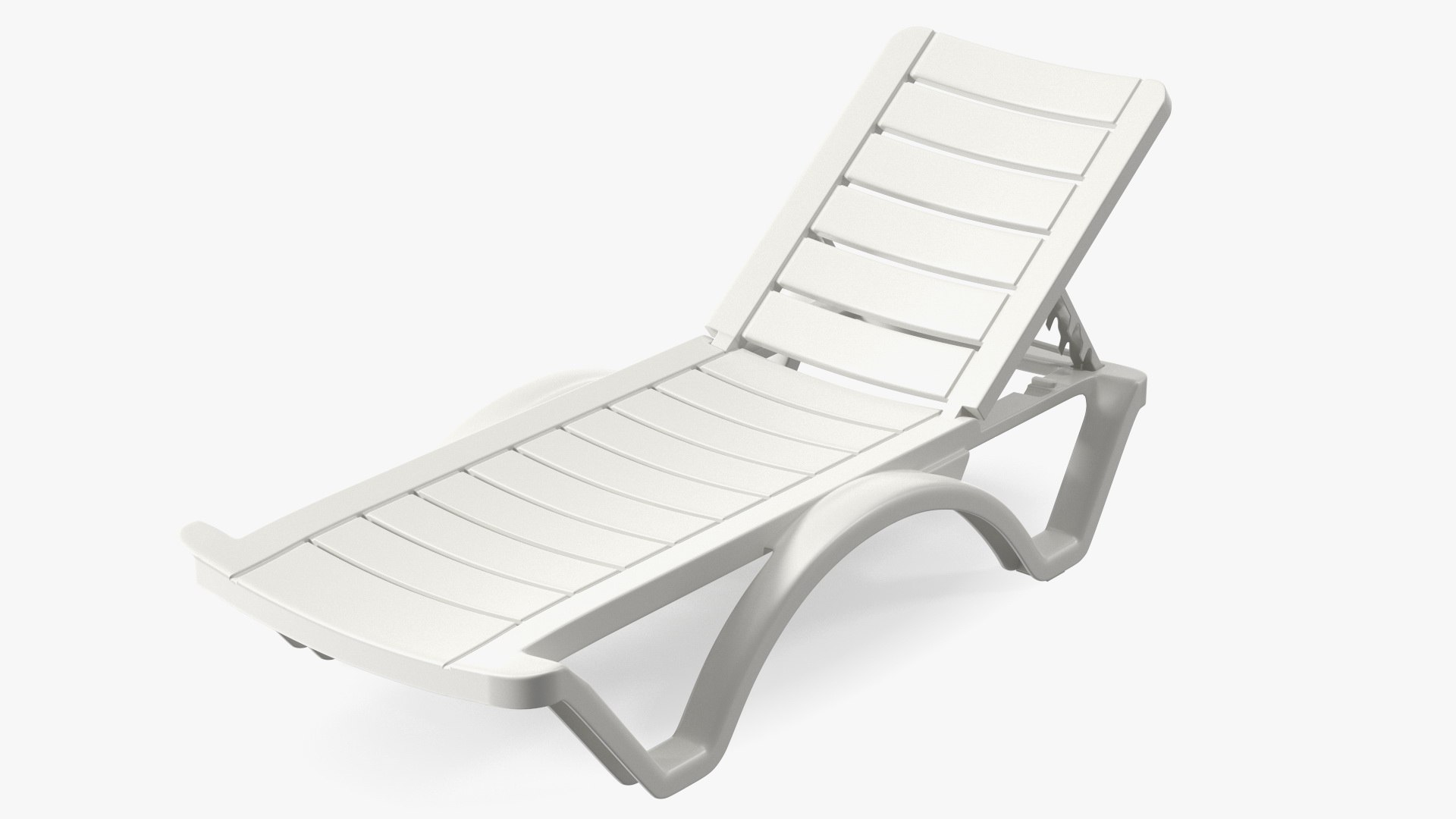 Aqua Pool Chaise Lounge 3D model preview