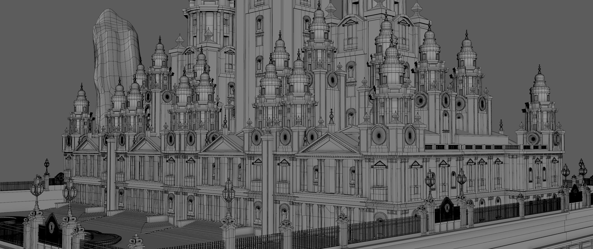 3D Castle Landscape Rock Model - TurboSquid 1273378