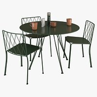 Fermob Kintbury Chair Rendez Vous Table