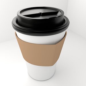 Large Paper Cup with Lid Java Jacket