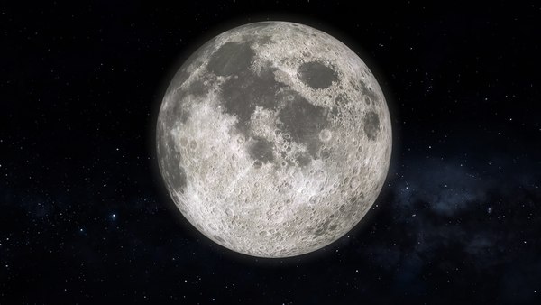 3D модель Луна и звездное небо - TurboSquid 2226308