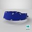 Fascia per capelli con motivo Paisley blu